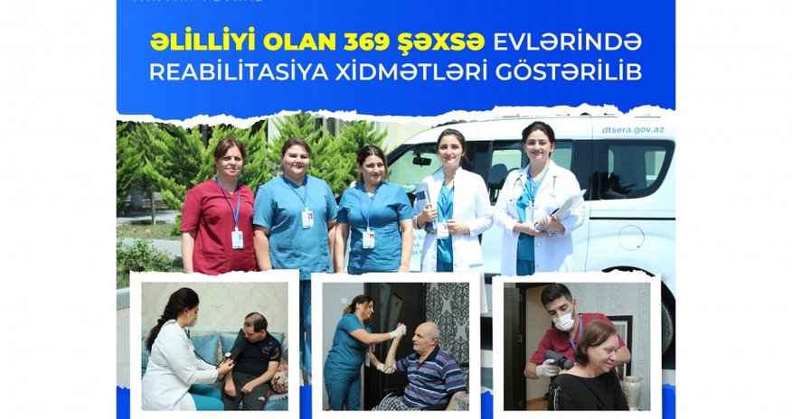 Əlilliyi olan şəxslərə evlərində reabilitasiya xidmətləri göstərilib Əlilliyi olan şəxslərə evlərində reabilitasiya xidmətləri göstərilib