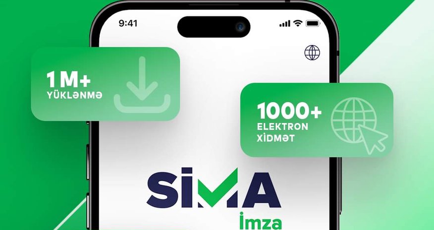 "SİMA İmza" istifadəçilərinin sayı 1 milyonu ötüb "SİMA İmza" istifadəçilərinin sayı 1 milyonu ötüb