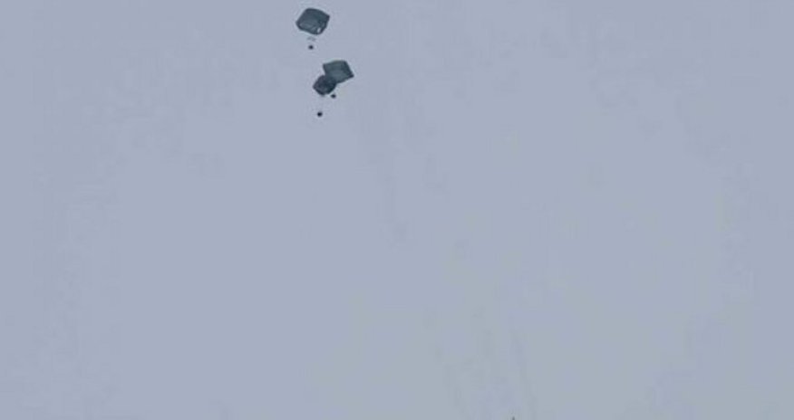 US airdrops new batch of humanitarian aid to Gaza US airdrops new batch of humanitarian aid to Gaza