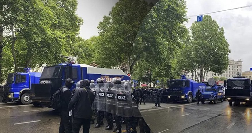 Gürcüstanda aksiya iştirakçıları yolu bağlayıblar - YENİLƏNİB Gürcüstanda aksiya iştirakçıları yolu bağlayıblar - YENİLƏNİB