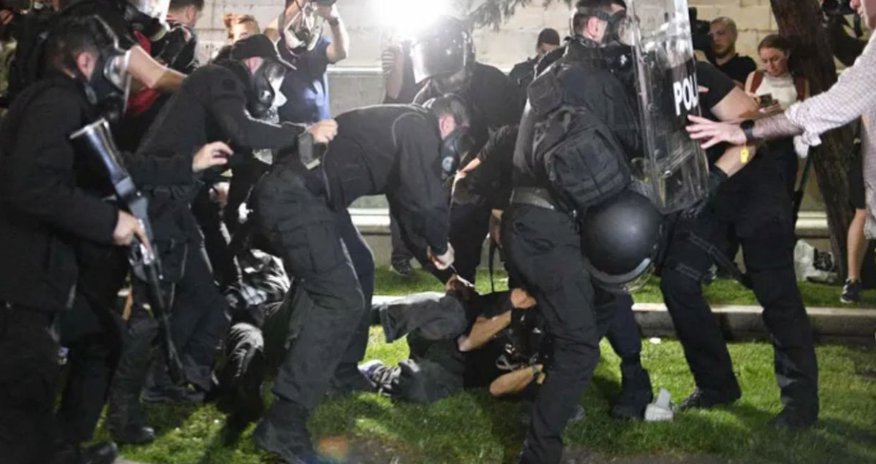 Gürcüstandakı aksiyalarda azı 180 nəfər saxlanılıb Gürcüstandakı aksiyalarda azı 180 nəfər saxlanılıb