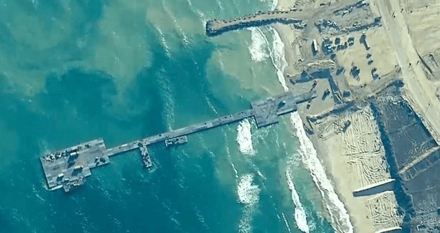 Nearly 570 tons of aid delivered across temporary pier to Gaza Nearly 570 tons of aid delivered across temporary pier to Gaza