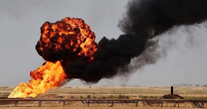 На западе Ирана произошел взрыв на газопроводе На западе Ирана произошел взрыв на газопроводе