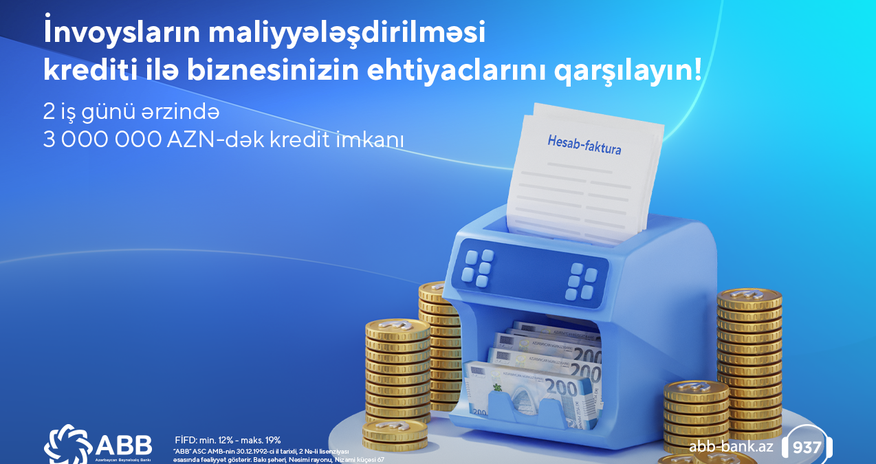 ABB-dən tam rəqəmsal təcrübə ilə “İnvoysların maliyyələşdirilməsi” ABB-dən tam rəqəmsal təcrübə ilə “İnvoysların maliyyələşdirilməsi”