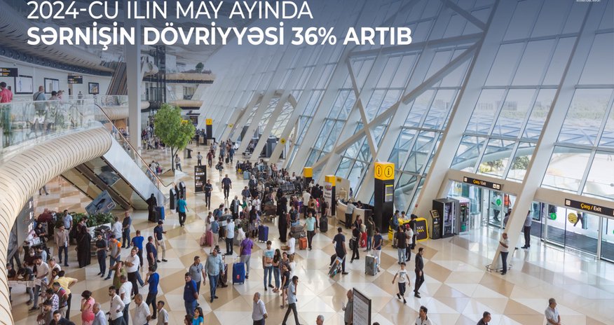 Mayda Heydər Əliyev Beynəlxalq Aeroportu ilə sərnişin daşıma 36% artıb Mayda Heydər Əliyev Beynəlxalq Aeroportu ilə sərnişin daşıma 36% artıb