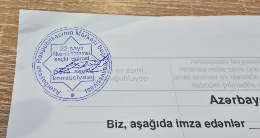 REAL partiyası seçki ilə bağlı imza vərəqlərini aldığını açıqlayıb REAL partiyası seçki ilə bağlı imza vərəqlərini aldığını açıqlayıb