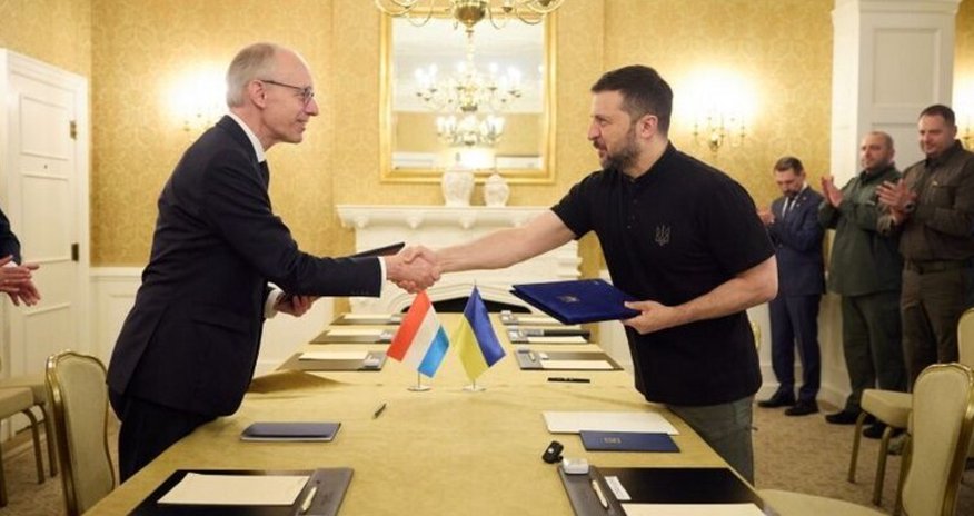 Ukraine signs security deal with Luxembourg Ukraine signs security deal with Luxembourg