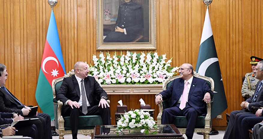 İlham Əliyev Pakistan prezidentini COP 29-a dəvət edib İlham Əliyev Pakistan prezidentini COP 29-a dəvət edib