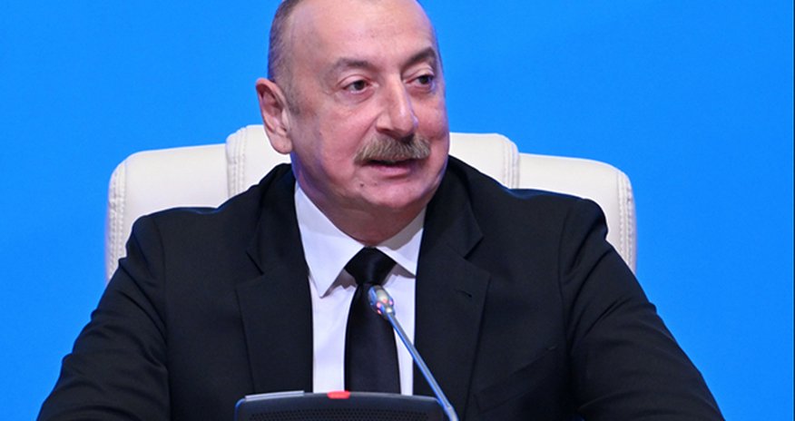 Президент Ильхам Алиев выступает на открытии II Шушинского глобального медиафорума Президент Ильхам Алиев выступает на открытии II Шушинского глобального медиафорума