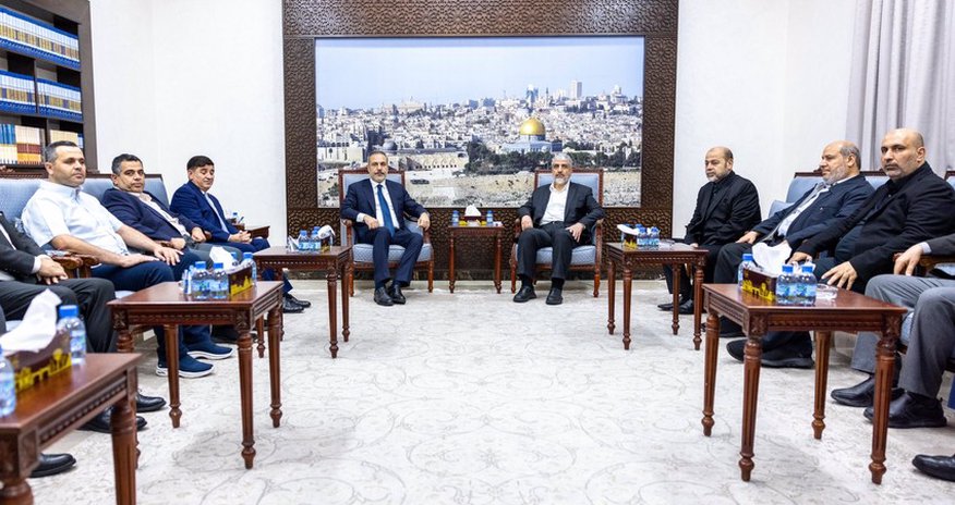 Turkish foreign minister meets with Hamas acting chief in Qatar Turkish foreign minister meets with Hamas acting chief in Qatar