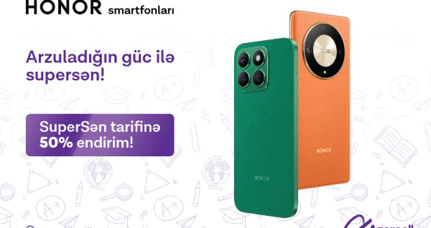Azercell launches the "HONOR+SuperSən" campaign! Azercell launches the "HONOR+SuperSən" campaign!