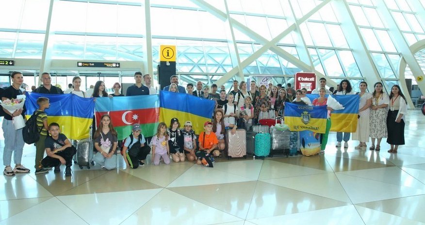 30 more children from Ukraine arrive in Azerbaijan for rehabilitation 30 more children from Ukraine arrive in Azerbaijan for rehabilitation
