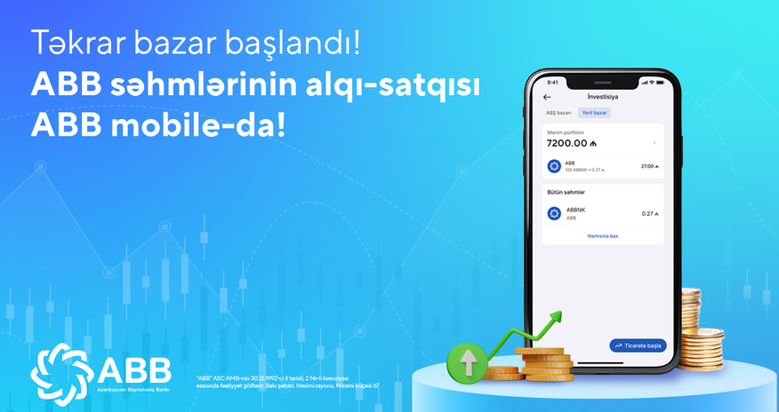 ABB-dən kapital bazarlarını canlandıracaq daha bir addım! ABB-dən kapital bazarlarını canlandıracaq daha bir addım!