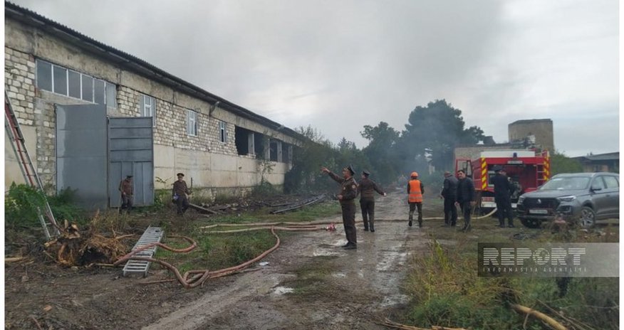 Tovuzda yanğın baş verib Tovuzda yanğın baş verib