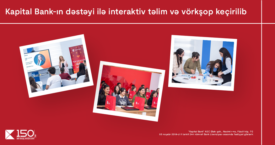 Tələbələr üçün “Emosional zəka” və “Karyeraya doğru yol” adlı təlimlər keçirilib Tələbələr üçün “Emosional zəka” və “Karyeraya doğru yol” adlı təlimlər keçirilib