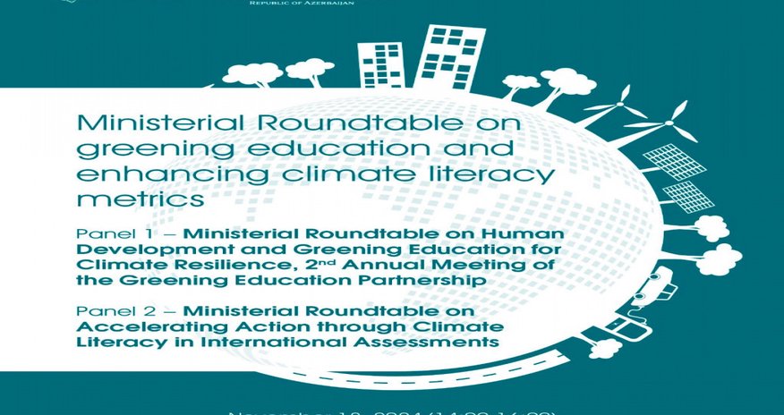 Elm və Təhsil Nazirliyi COP29 çərçivəsində 2 panel üzrə müzakirə aparacaq Elm və Təhsil Nazirliyi COP29 çərçivəsində 2 panel üzrə müzakirə aparacaq
