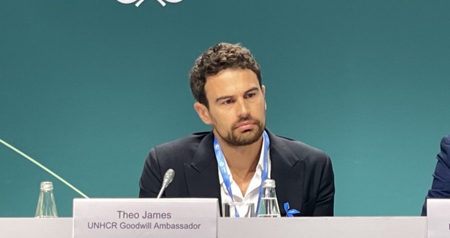 British actor Theo James demands support for refugees affected by climate change British actor Theo James demands support for refugees affected by climate change