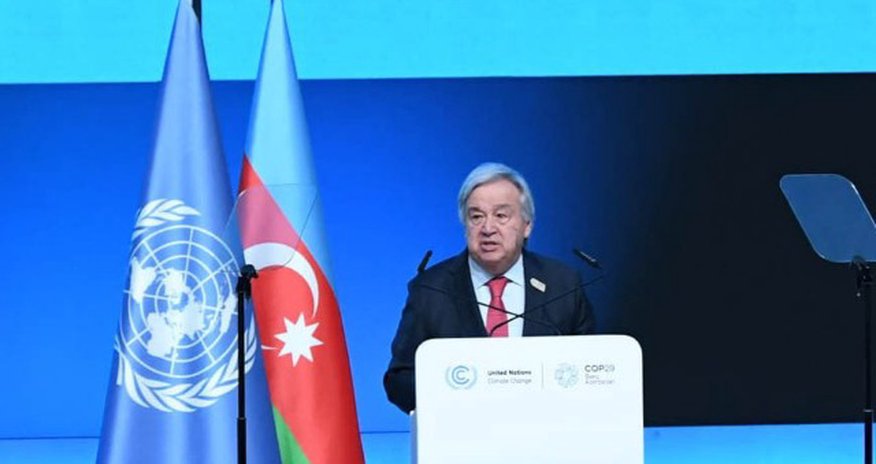 BMT Baş katibi COP29-la bağlı “Böyük İyirmilik” ölkələrinə çağırış edib BMT Baş katibi COP29-la bağlı “Böyük İyirmilik” ölkələrinə çağırış edib