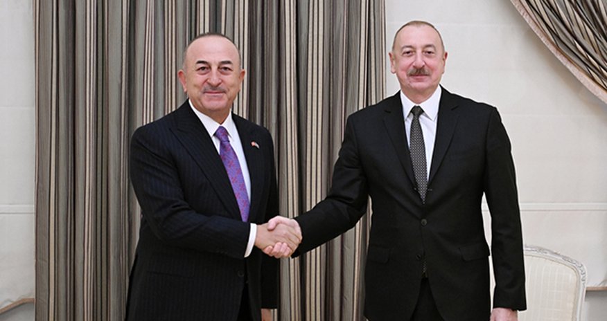 Prezident Mövlud Çavuşoğlunu qəbul edib Prezident Mövlud Çavuşoğlunu qəbul edib