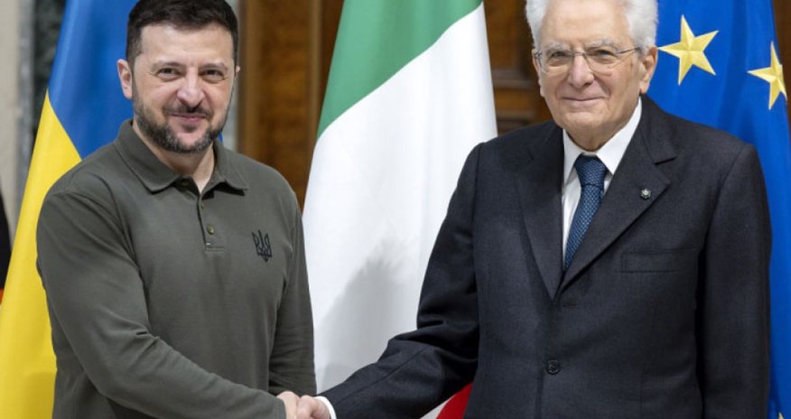 Zelenski italiyalı həmkarı ilə görüşüb Zelenski italiyalı həmkarı ilə görüşüb