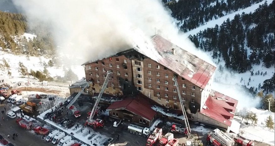 Türkiyədə hoteldə baş verən yanğında 36-ı uşaq ölüb Türkiyədə hoteldə baş verən yanğında 36-ı uşaq ölüb