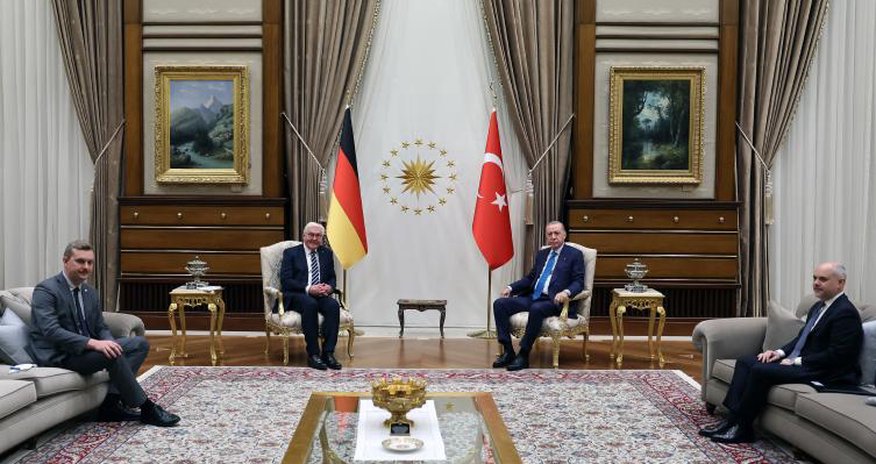 Ərdoğan Almaniya prezidenti ilə görüşüb Ərdoğan Almaniya prezidenti ilə görüşüb