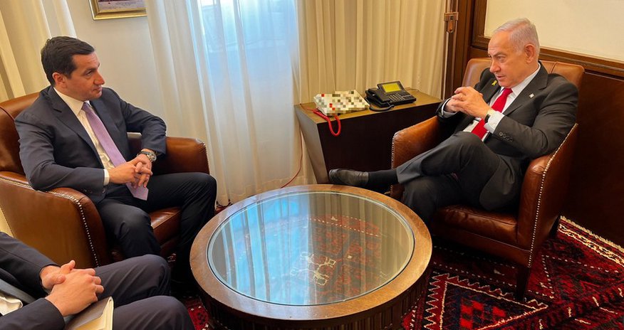 Hikmat Hajiyev meets with Israeli Prime Minister Benjamin Netanyahu Hikmat Hajiyev meets with Israeli Prime Minister Benjamin Netanyahu