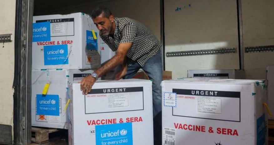 WHO and UNICEF plan to vaccinate about 600,000 children in Gaza WHO and UNICEF plan to vaccinate about 600,000 children in Gaza