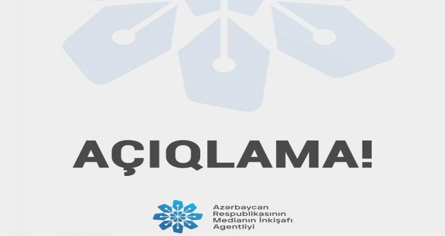 MEDİA kiberhücumla bağlı açıqlama yayıb MEDİA kiberhücumla bağlı açıqlama yayıb