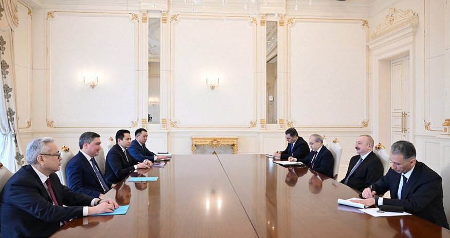 PrezidentOljas Bektenovu qəbul edib PrezidentOljas Bektenovu qəbul edib