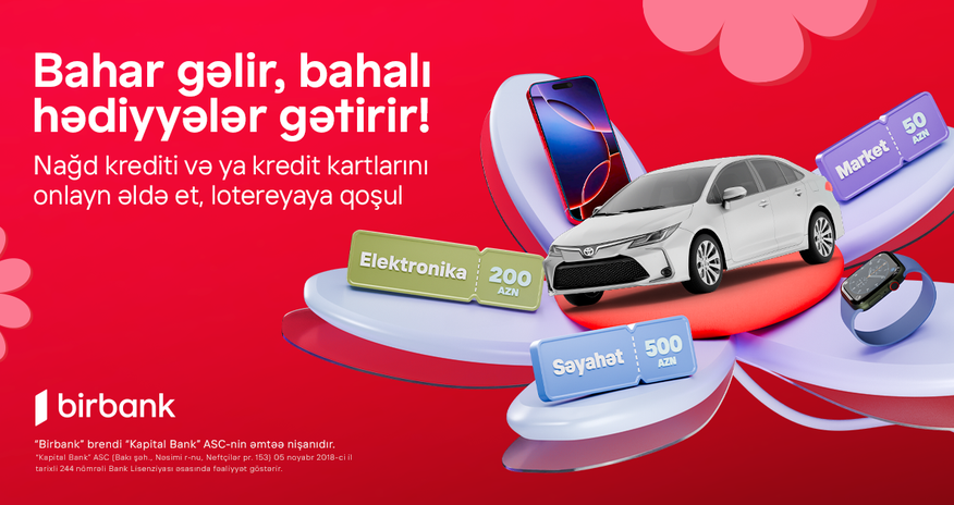 Birbank Spring Lottery: Super Prize — Toyota Corolla Birbank Spring Lottery: Super Prize — Toyota Corolla