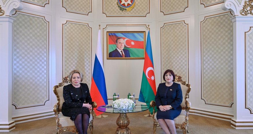 Sahibə Qafarova Valentina Matviyenko ilə görüşüb Sahibə Qafarova Valentina Matviyenko ilə görüşüb