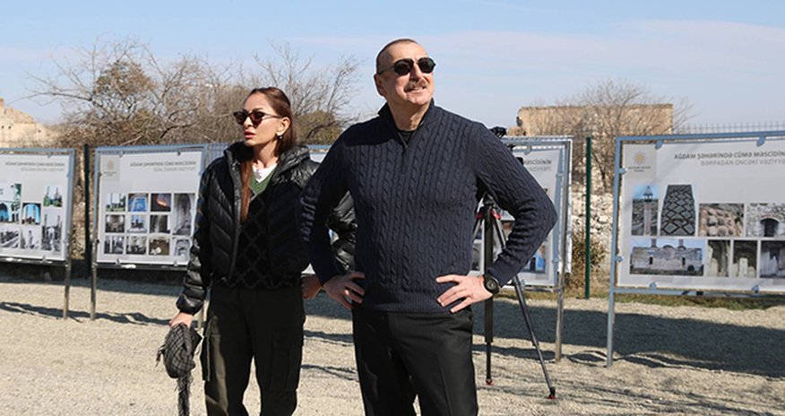 Prezident və xanımı Ağdama gedib Prezident və xanımı Ağdama gedib