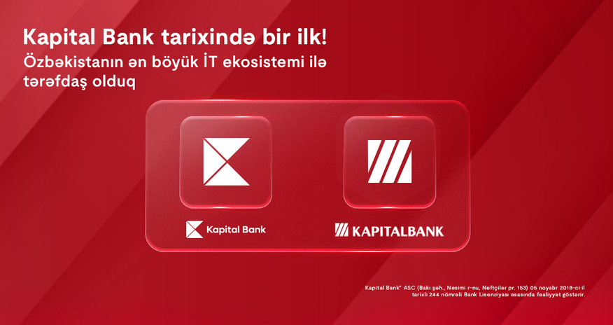 Kapital Bank на международной арене: банк стал партнером крупнейшей
узбекистанской IT-экосистемы Kapital Bank на международной арене: банк стал партнером крупнейшей
узбекистанской IT-экосистемы