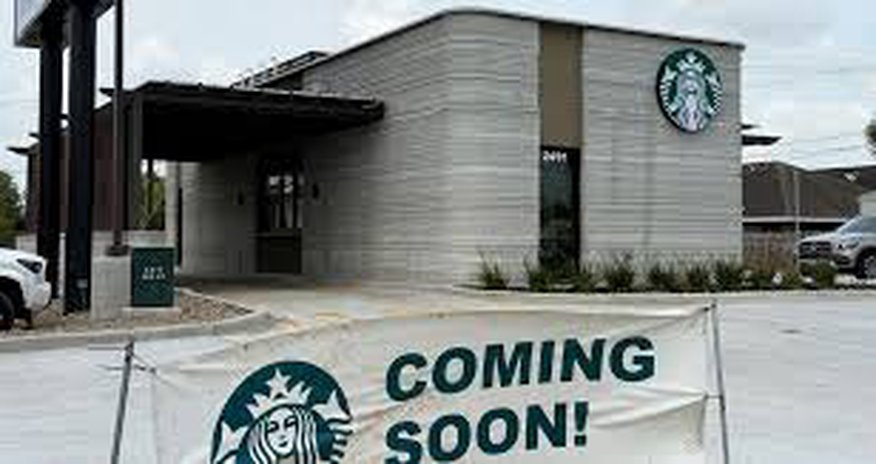 Starbucks открыл первую кофейню, построенную с помощью 3D-принтера Starbucks открыл первую кофейню, построенную с помощью 3D-принтера