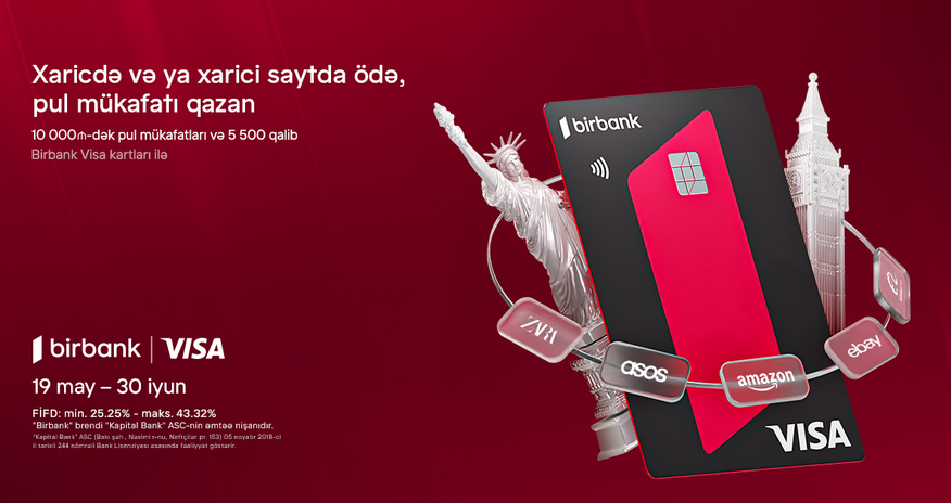 “A world of opportunity” campaign for Birbank visa card holders “A world of opportunity” campaign for Birbank visa card holders