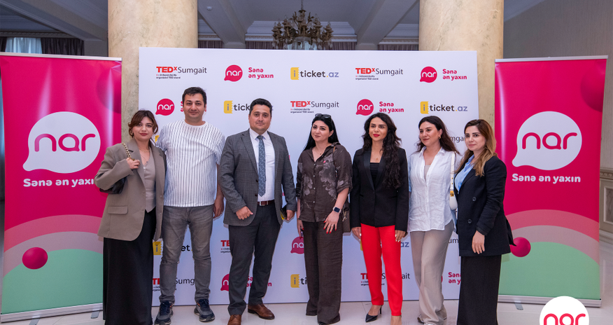 Мероприятие «TEDx Sumgait» успешно завершилось при генеральном партнёрстве «Nar» Мероприятие «TEDx Sumgait» успешно завершилось при генеральном партнёрстве «Nar»