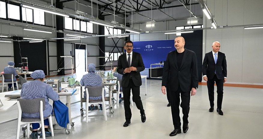 Aliyev attends opening of 'LATIFA' Lachin Garment Factory Aliyev attends opening of 'LATIFA' Lachin Garment Factory