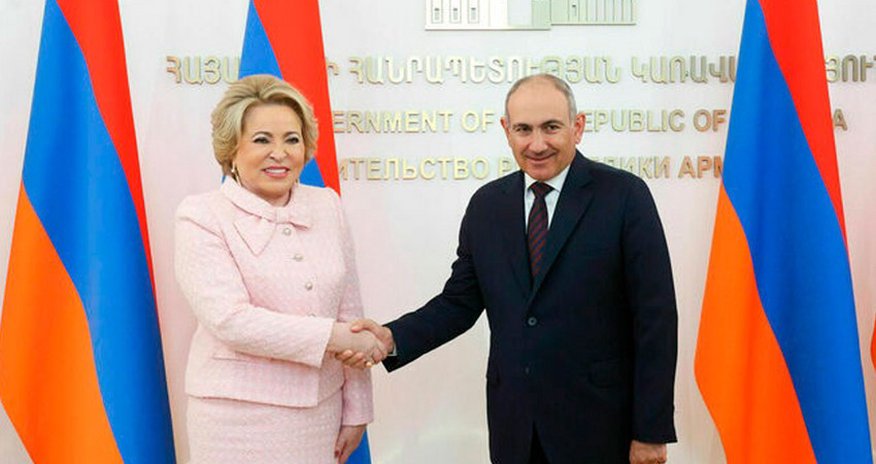 Matviyenko Paşinyanla görüşüb Matviyenko Paşinyanla görüşüb