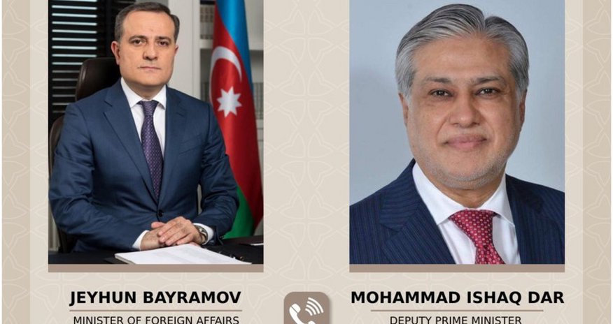 Ceyhun Bayramovla Pakistan XİN rəhbəri arasında telefon danışığı olub Ceyhun Bayramovla Pakistan XİN rəhbəri arasında telefon danışığı olub