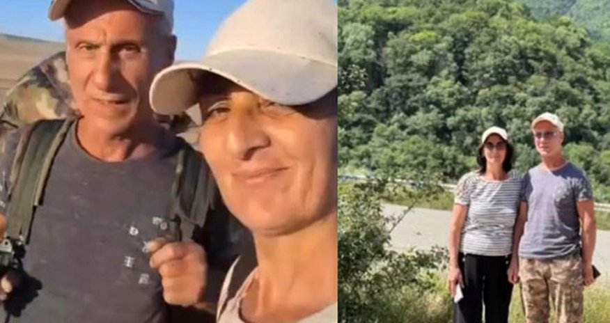 Ветеран и жена прошли пешком 418 км из Баку в Лачин Ветеран и жена прошли пешком 418 км из Баку в Лачин