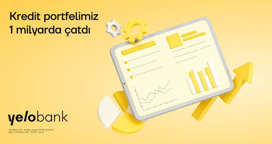 Yelo Bank-dan yeni rekord: kredit portfeli 1 milyard manata çatdı! Yelo Bank-dan yeni rekord: kredit portfeli 1 milyard manata çatdı!