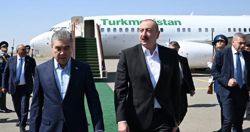 Turkmen leader Berdymukhamedov arrives in Azerbaijan’s Fuzuli, welcomed by President Aliyev Turkmen leader Berdymukhamedov arrives in Azerbaijan’s Fuzuli, welcomed by President Aliyev