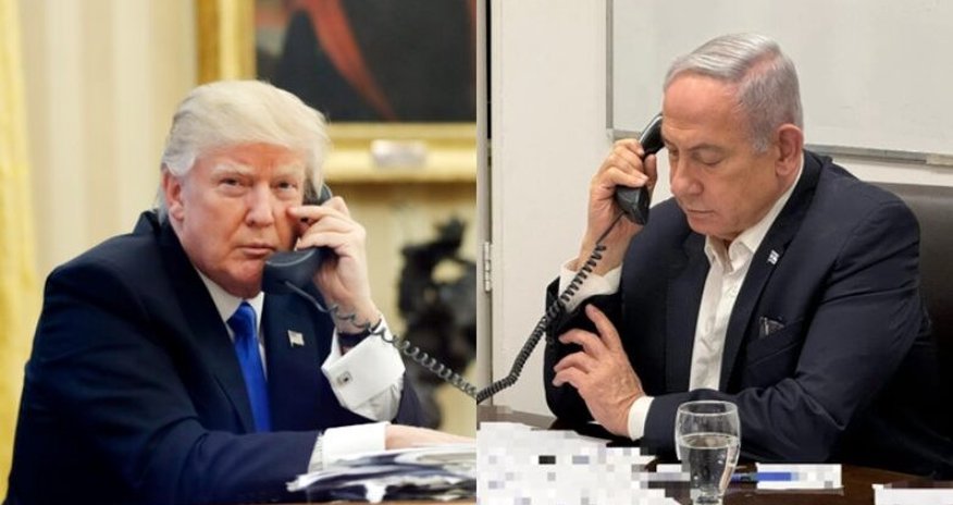 Tramp və Netanyahu arasında telefon danışığı olub Tramp və Netanyahu arasında telefon danışığı olub