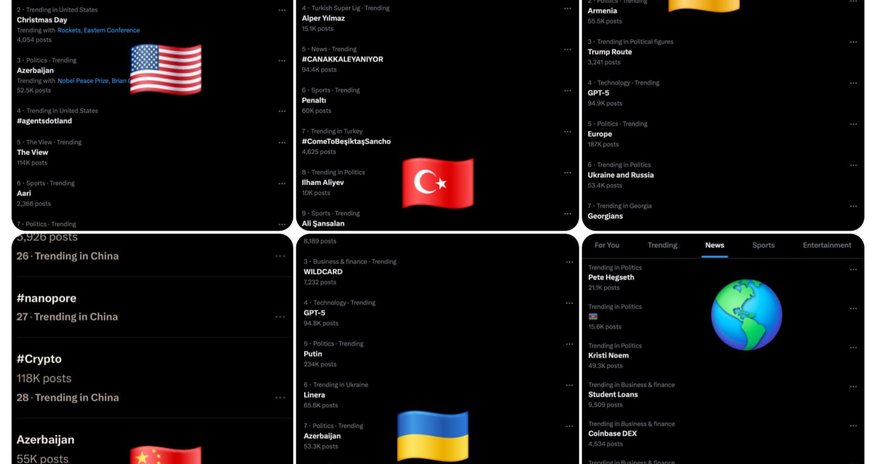 “Azerbaijan” və “Ilham Aliyev” həştəqləri “X” sosial şəbəkəsində trend olub “Azerbaijan” və “Ilham Aliyev” həştəqləri “X” sosial şəbəkəsində trend olub