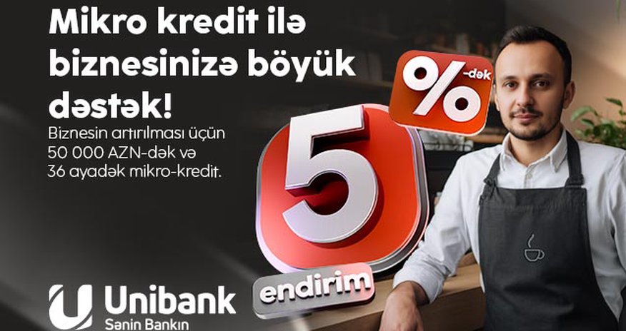 “Unibank”ın yay kampaniyası avqustun 31-dək uzadılıb “Unibank”ın yay kampaniyası avqustun 31-dək uzadılıb