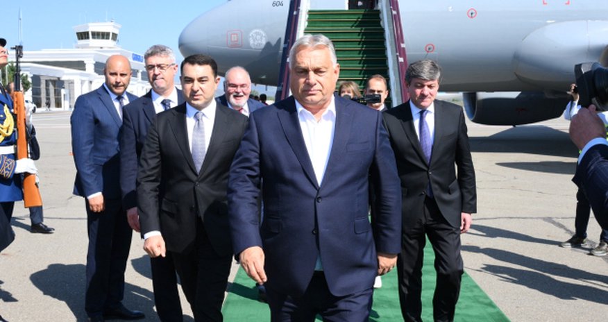 Viktor Orban arrives in Gabala Viktor Orban arrives in Gabala