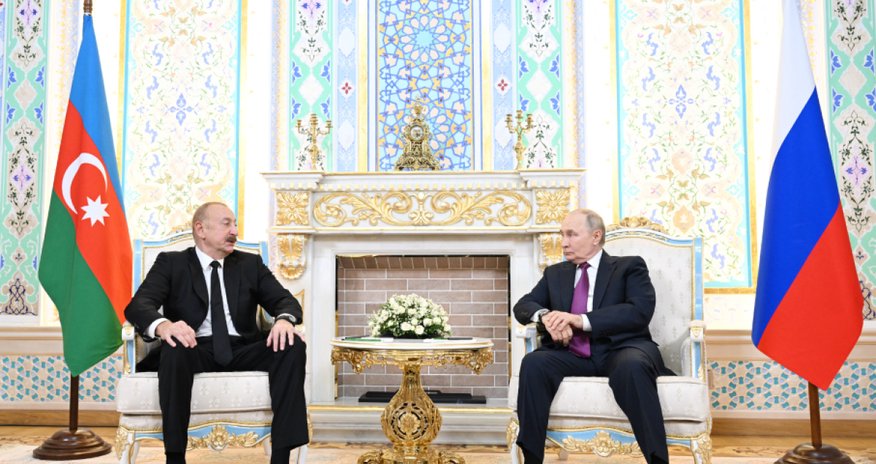 Переговоры Алиева и Путина в Душанбе Переговоры Алиева и Путина в Душанбе