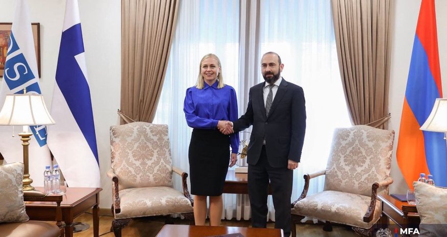 Armenian FM Mirzoyan meets OSCE chair Valtonen in Yerevan Armenian FM Mirzoyan meets OSCE chair Valtonen in Yerevan