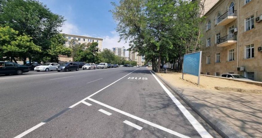 Bu avtobuslar üçün xüsusi zolaq yaradılıb Bu avtobuslar üçün xüsusi zolaq yaradılıb